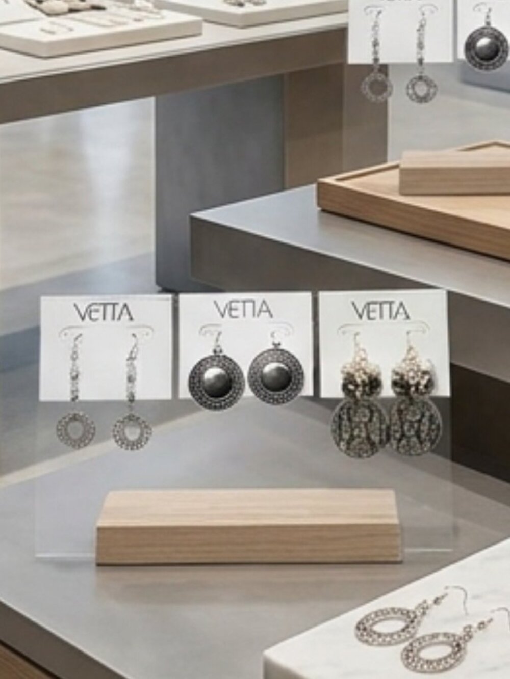 Vetta 3-PR Silver Earring Lot - Bohemian Filigree, Medallion Discs & Beaded Drop